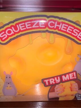 Squeeze Cheese Kids Toy - Yellow -